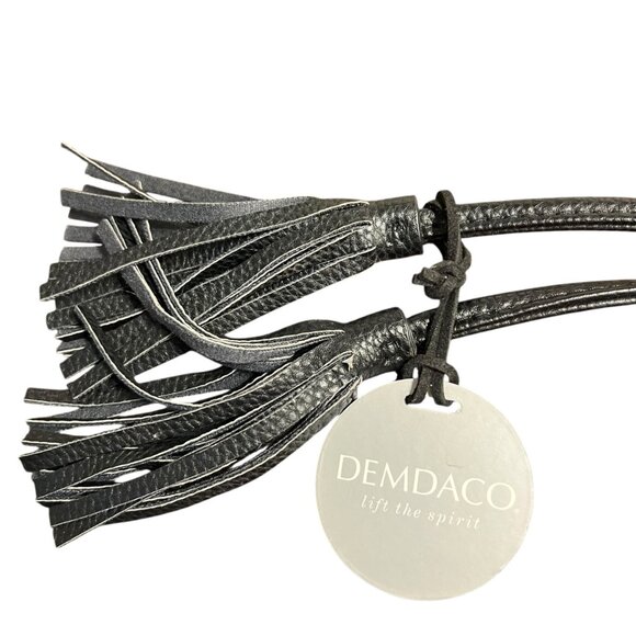 Faux Leather Whimsigoth Thick Waist Belt Fringe Tassel Witchy Goth for Styling - Picture 2 of 6